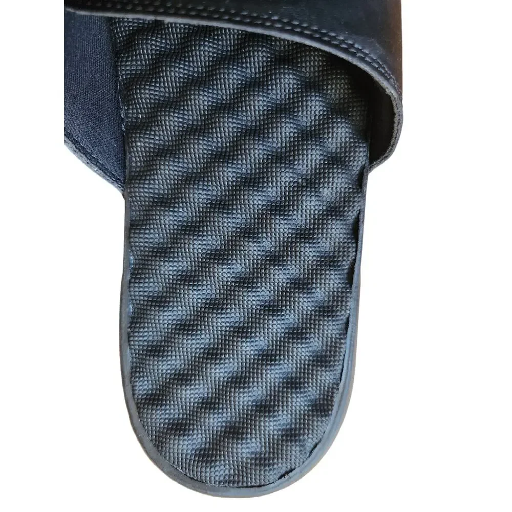 ISlide Black Slide On Adjustable Sandals Ram Unisex Size 9‎
